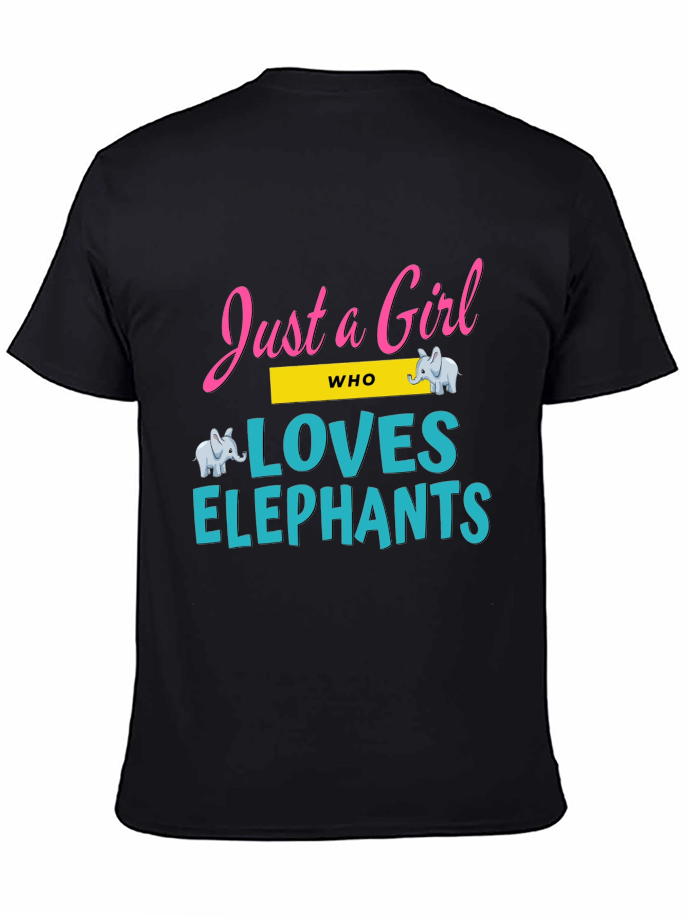 Just a Girl Who Loves Elephants Graphic Tee