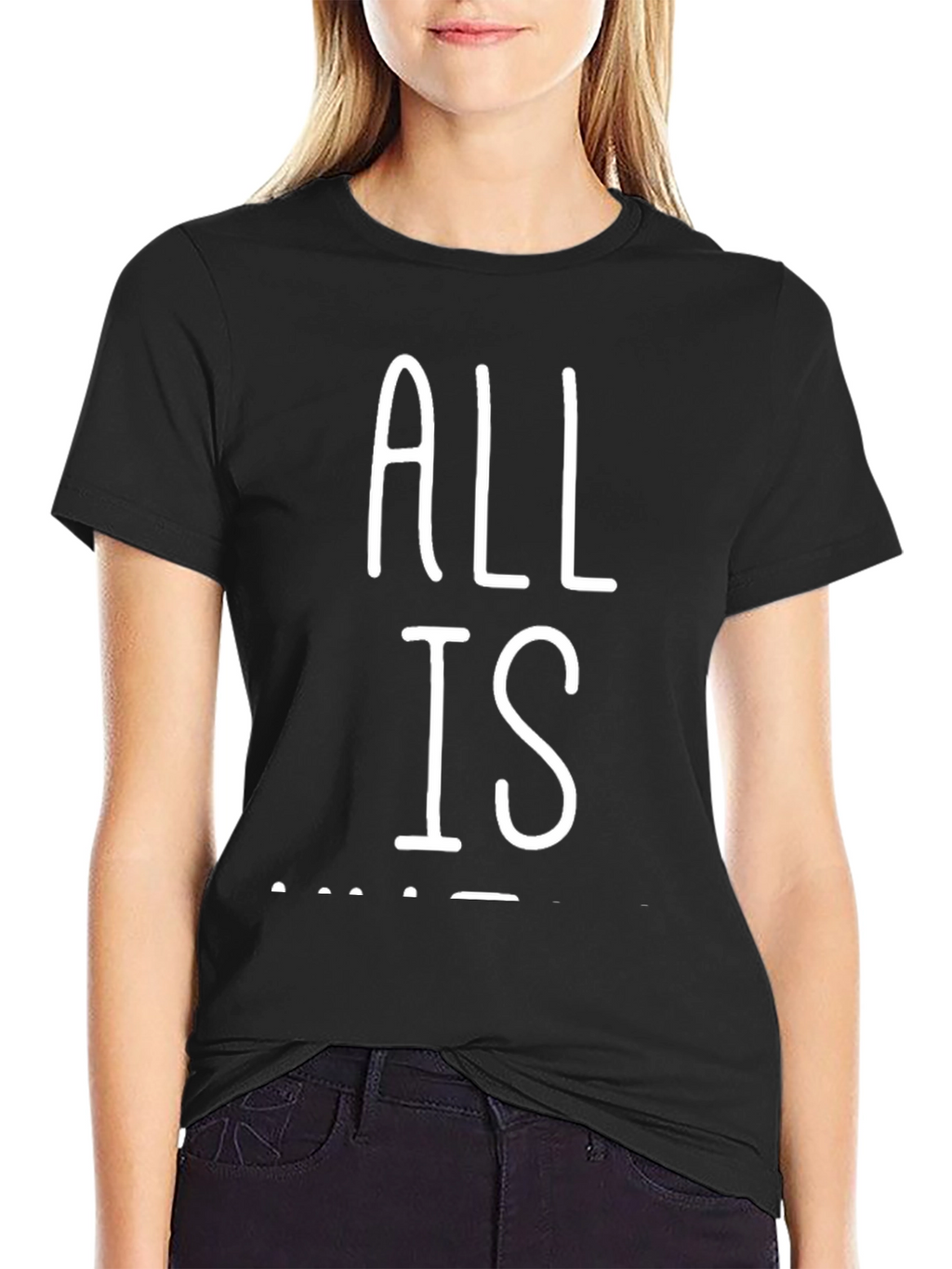 All is Well Graphic Tee - Black
