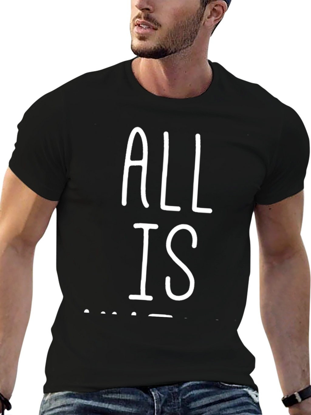 All is Well Graphic Tee - Black