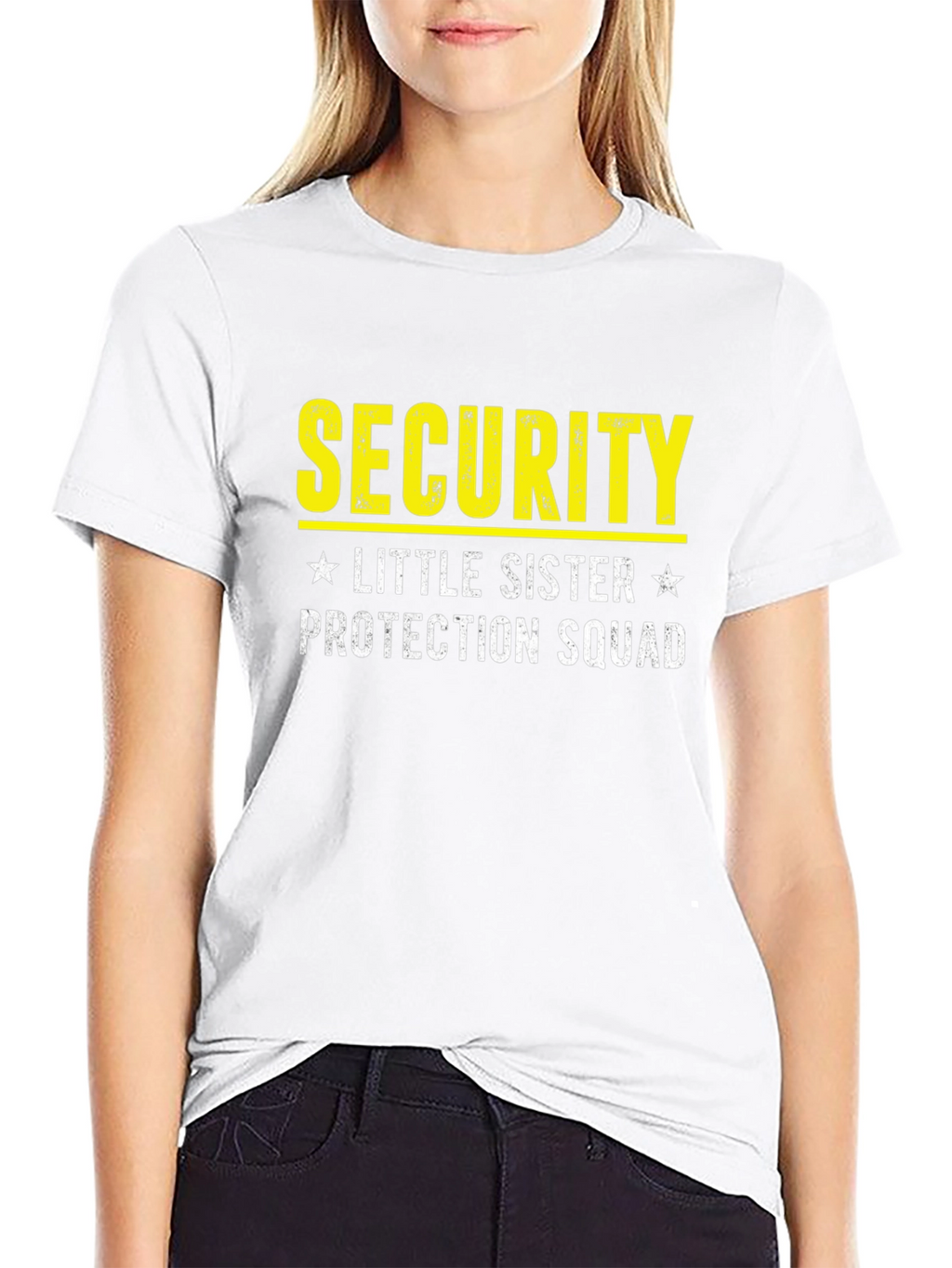 Security Little Sister Protection Squad Graphic Tee