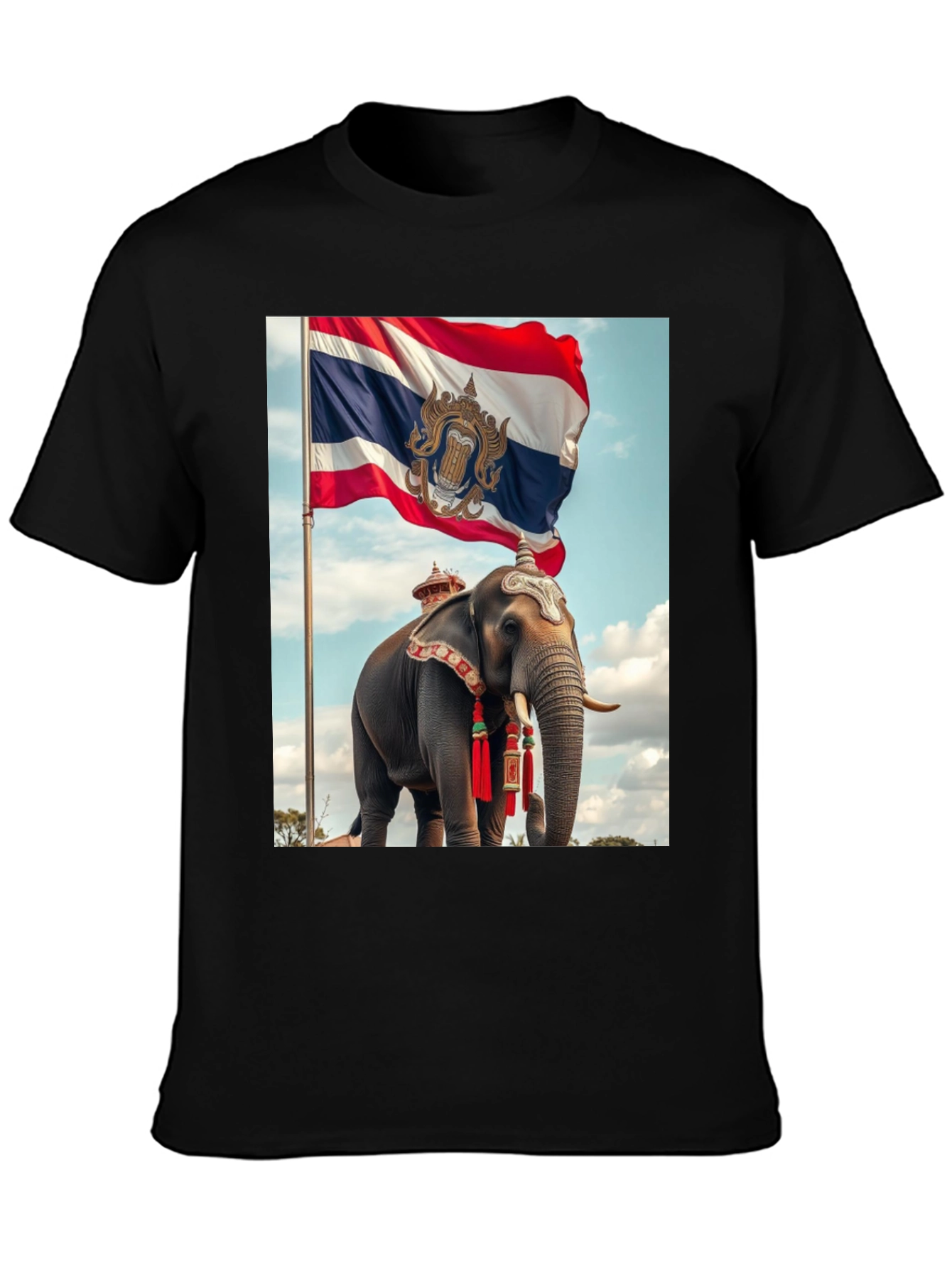 Thailand Elephant Flag Graphic Tee