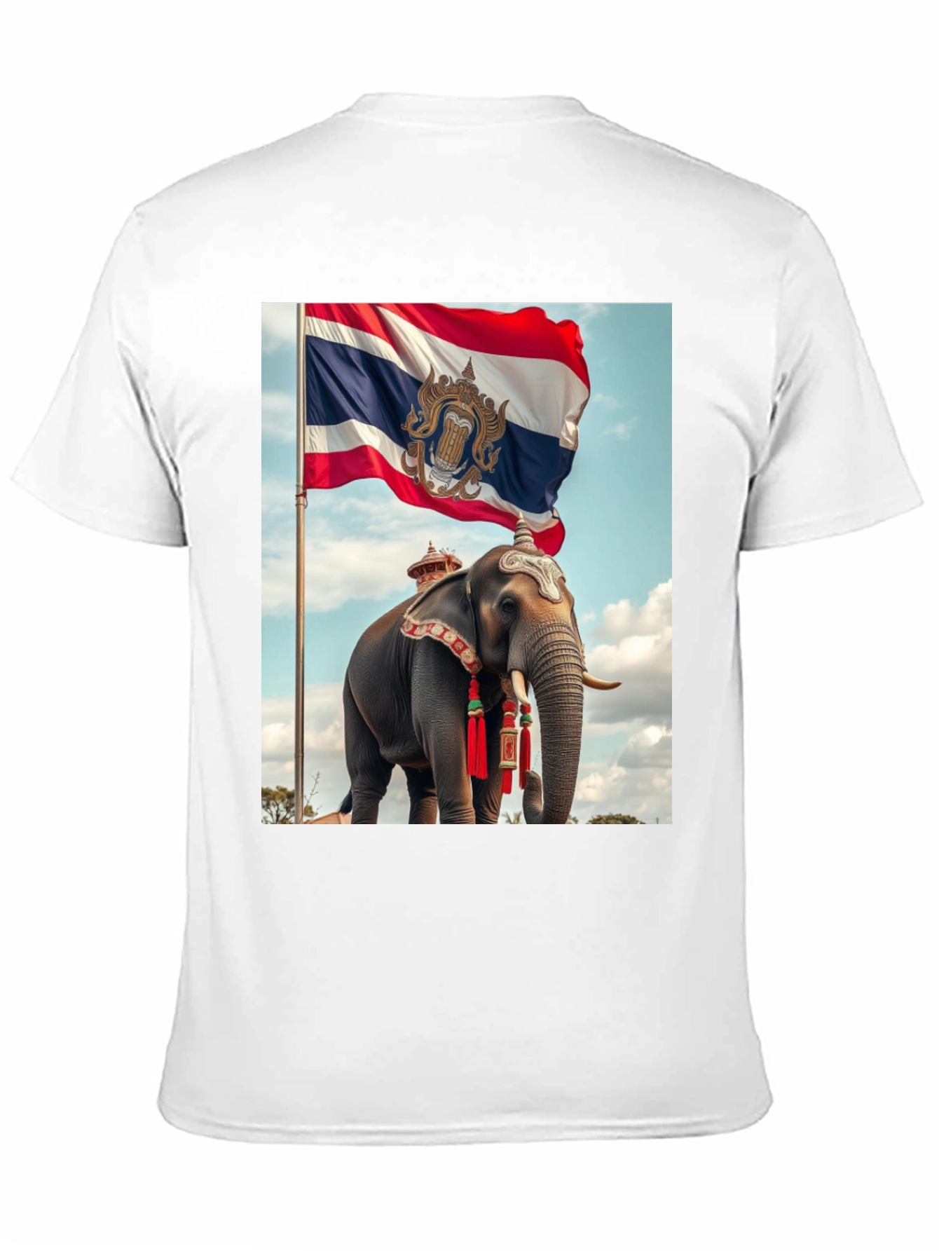 Thailand Elephant Flag Graphic Tee