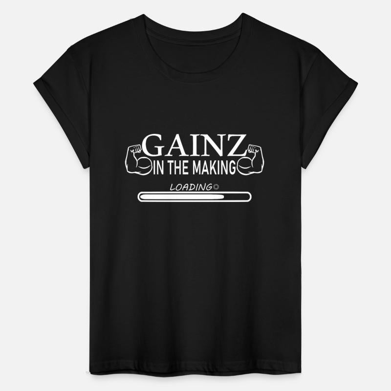 gainz in the making funny Gym Fitness Bodybuilding