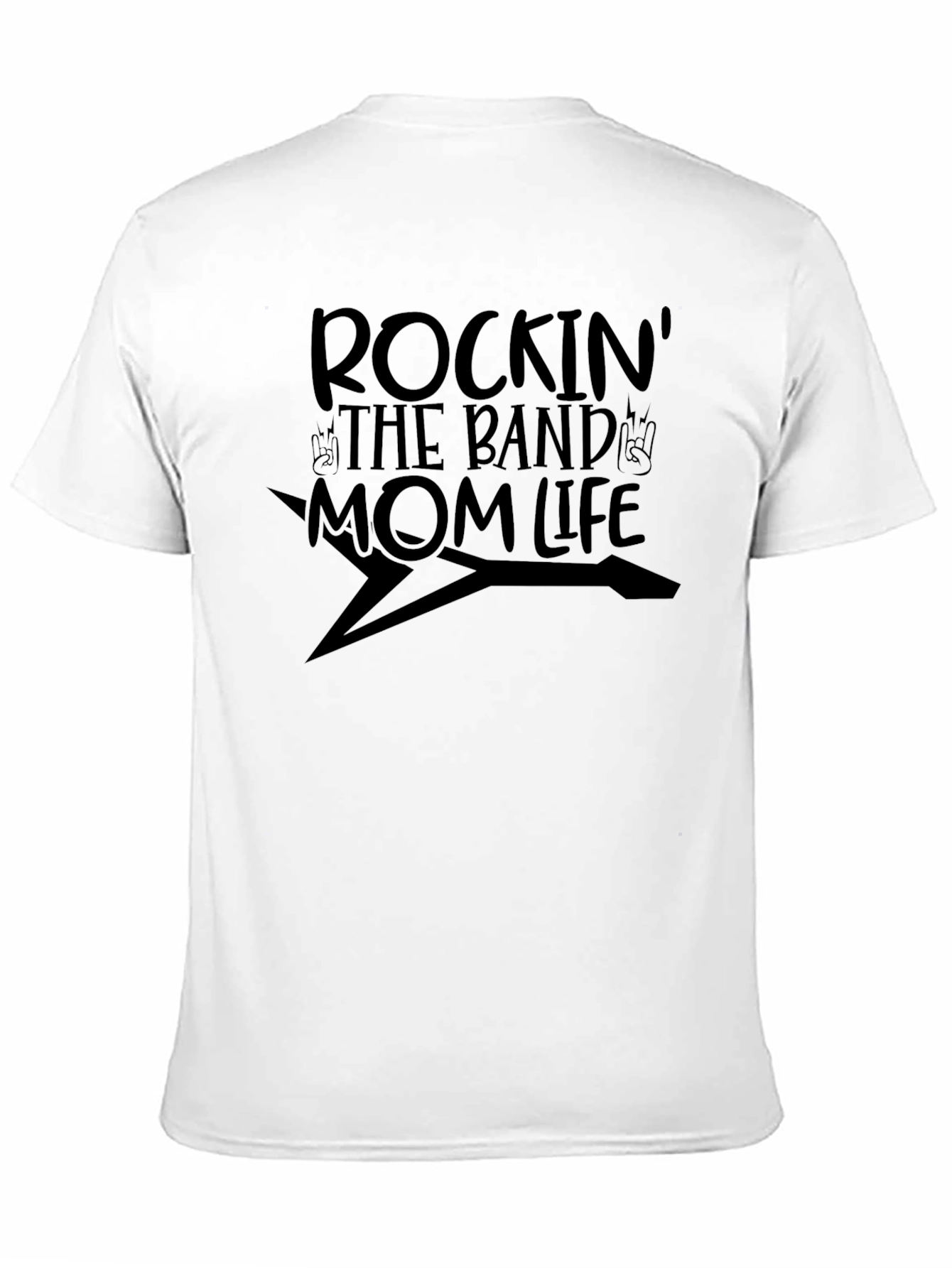 Rockin the Band Mom Life Black T-Shirt