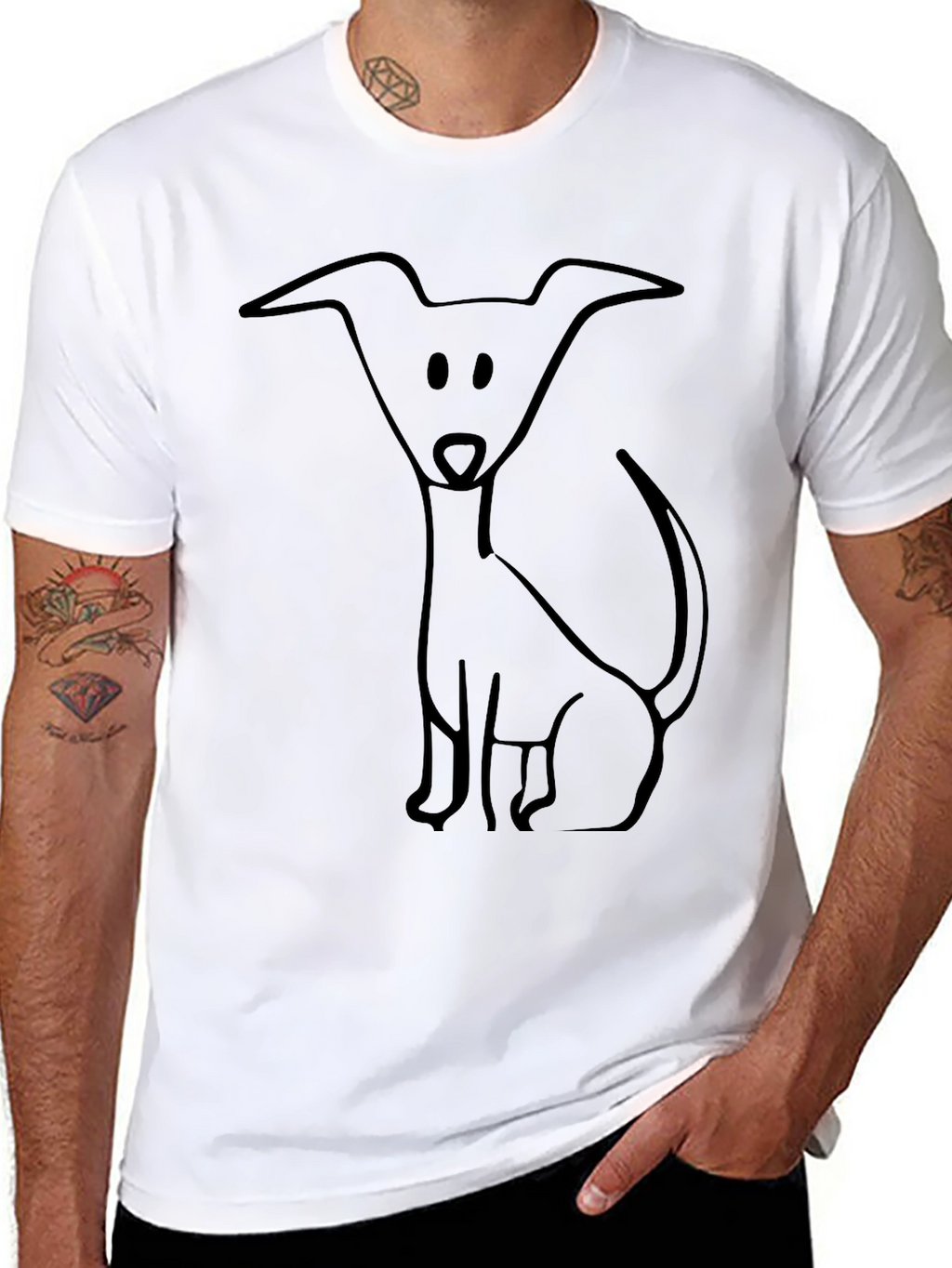 Dog Lover T-Shirt - Black Graphic Tee