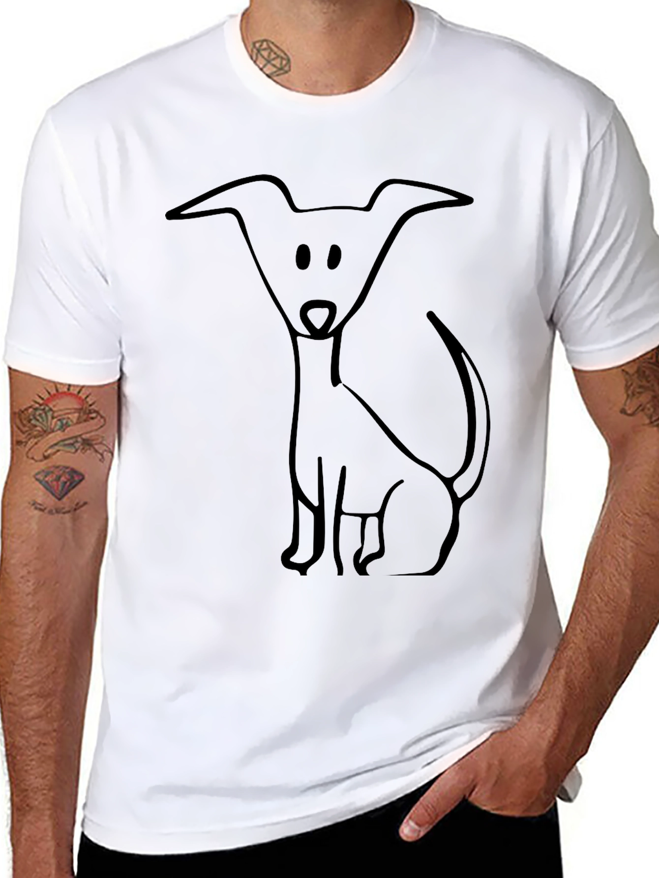 Dog Lover T-Shirt - Black Graphic Tee