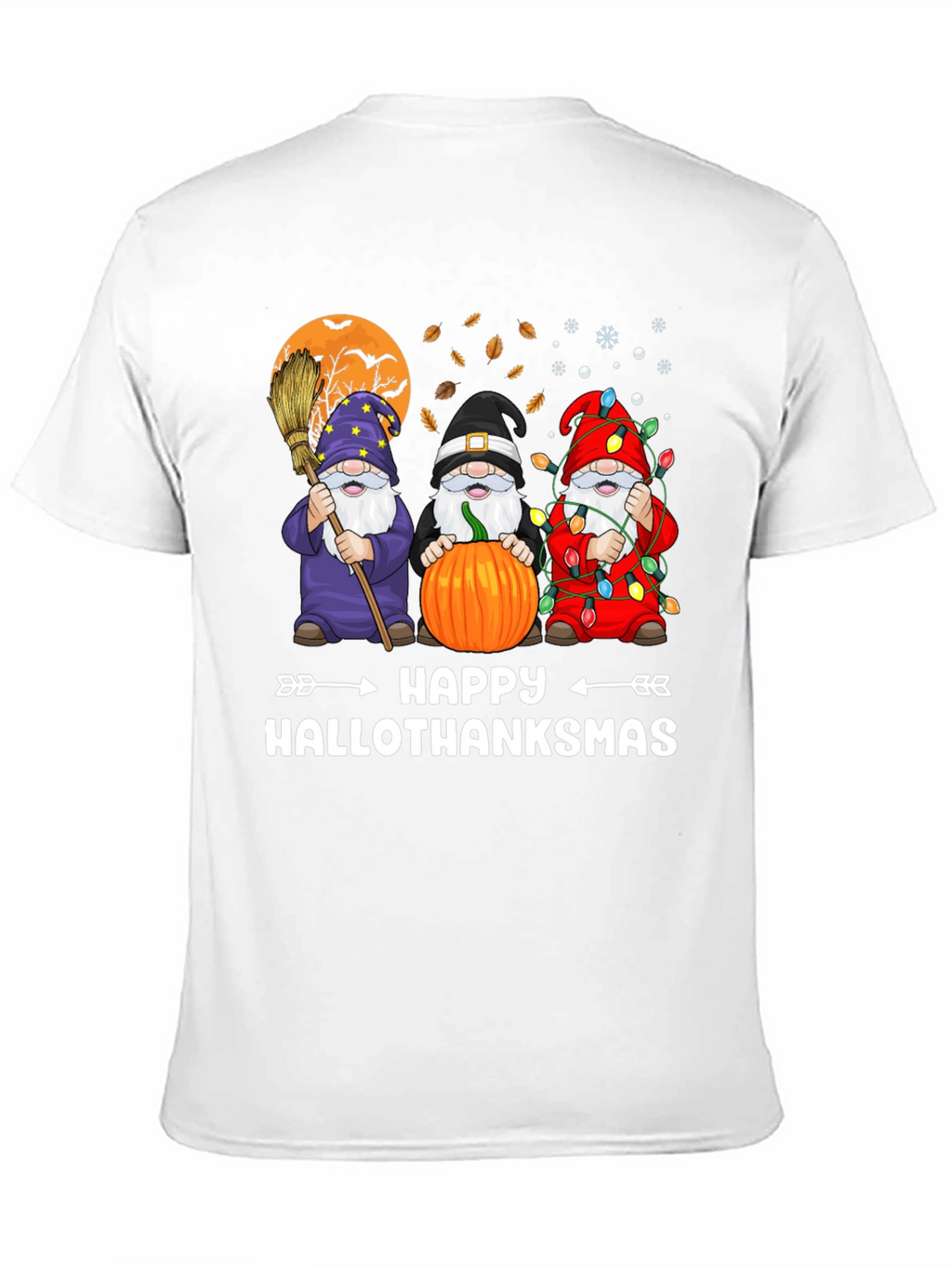 Happy Hallothanksmas Gnome Graphic Tee