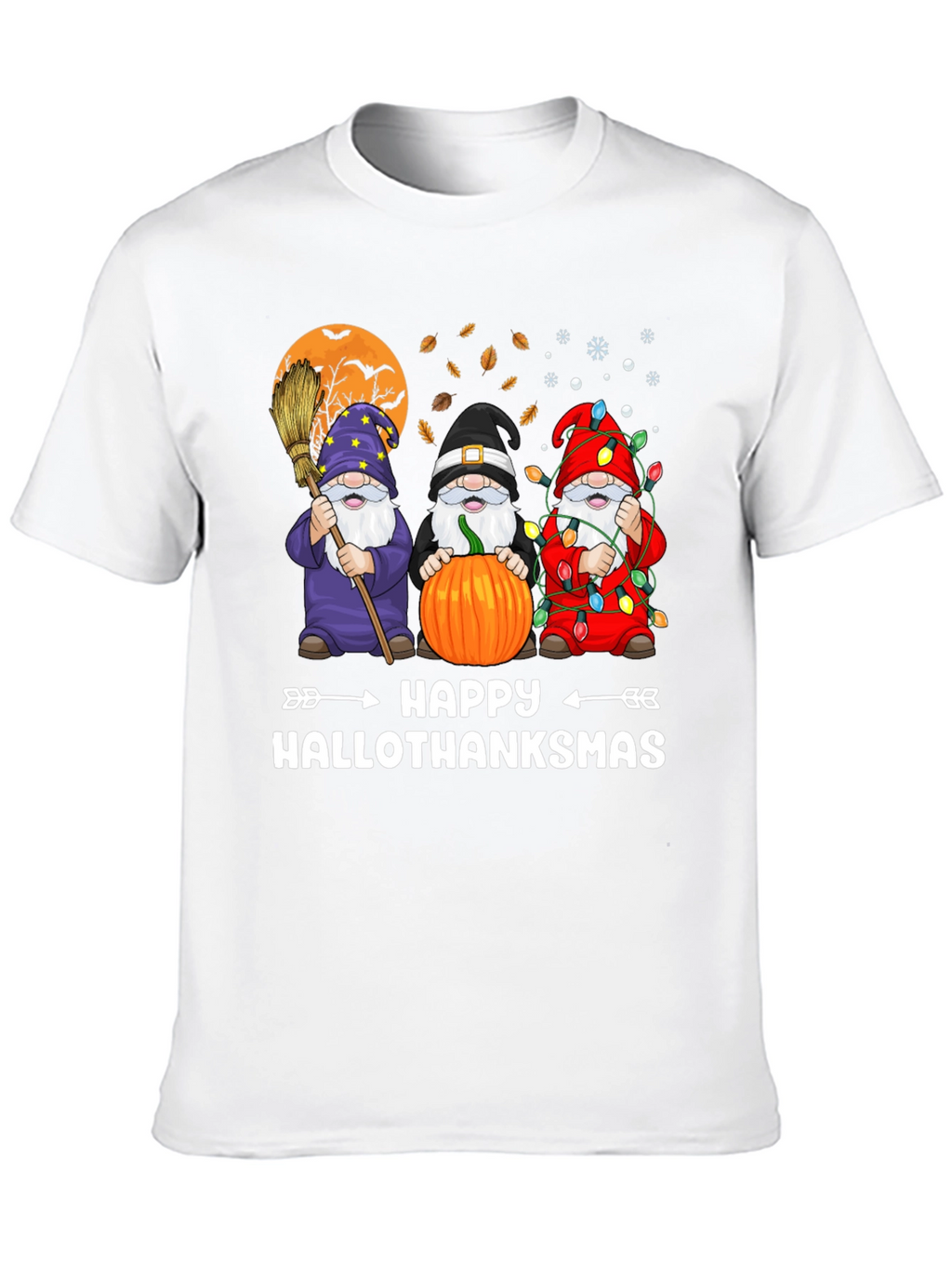 Happy Hallothanksmas Gnome Graphic Tee