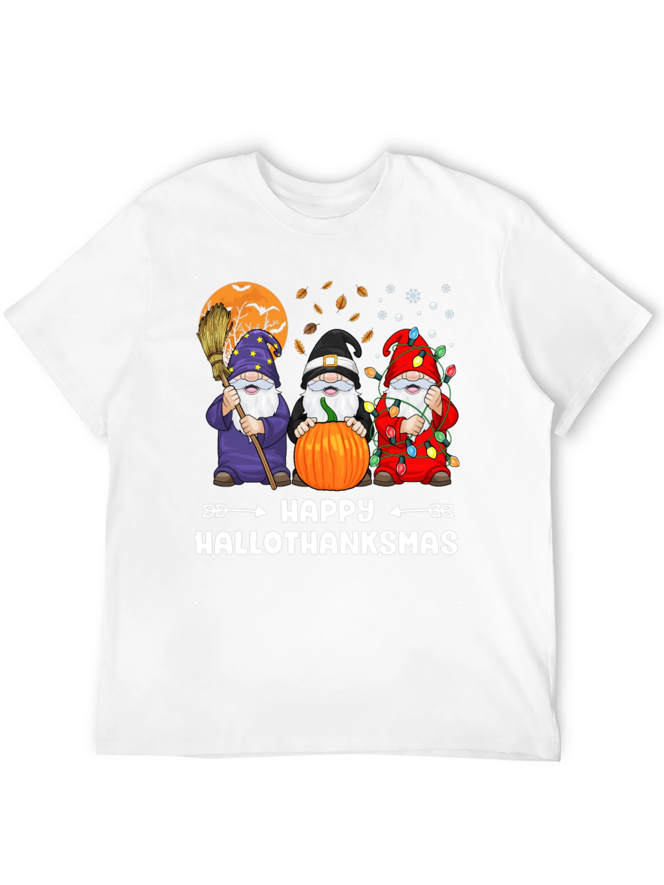 Happy Hallothanksmas Gnome Graphic Tee
