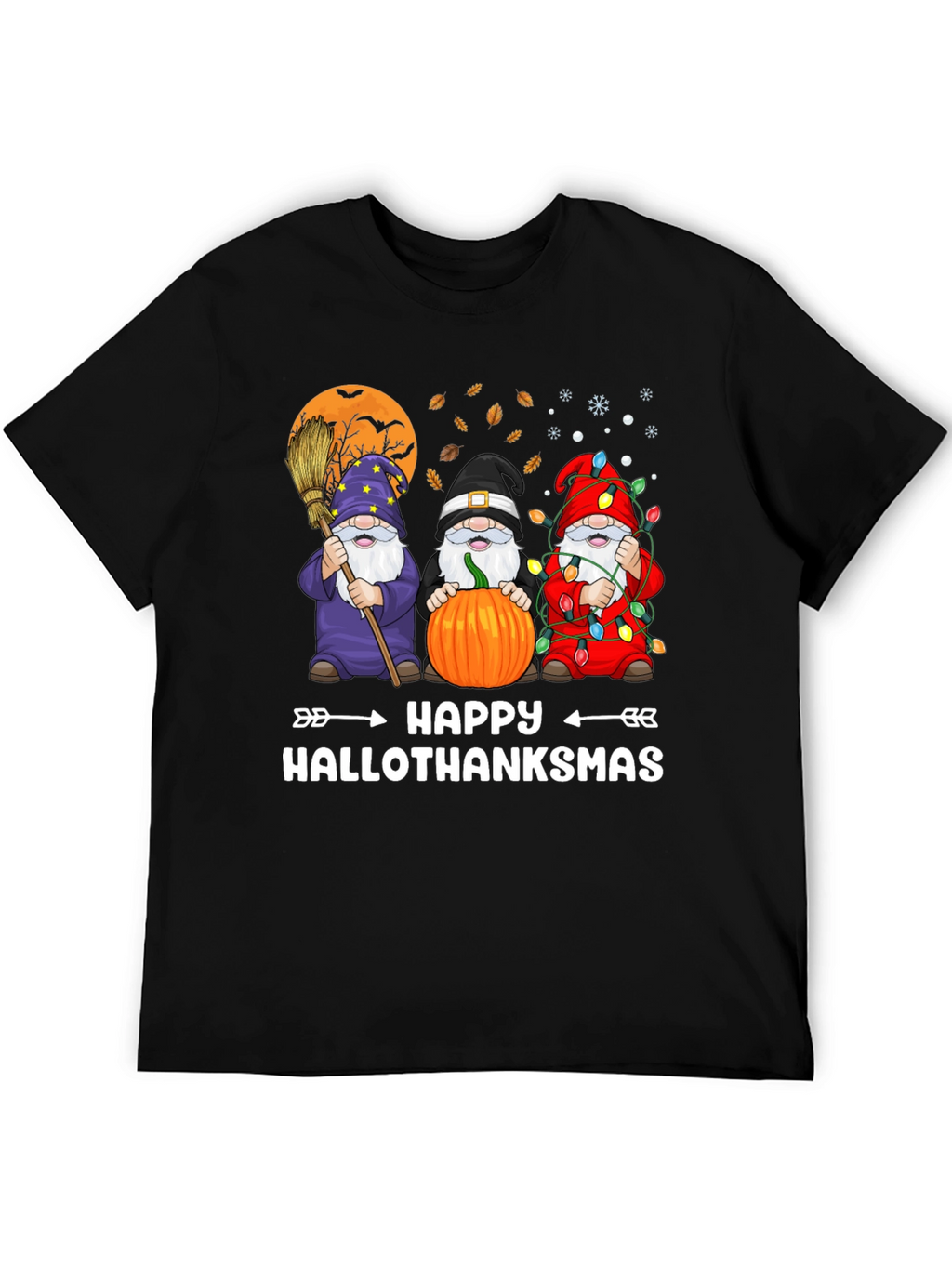Happy Hallothanksmas Gnome Graphic Tee
