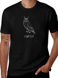 Night Owl Graphic Tee - Stylish Unisex T-Shirt