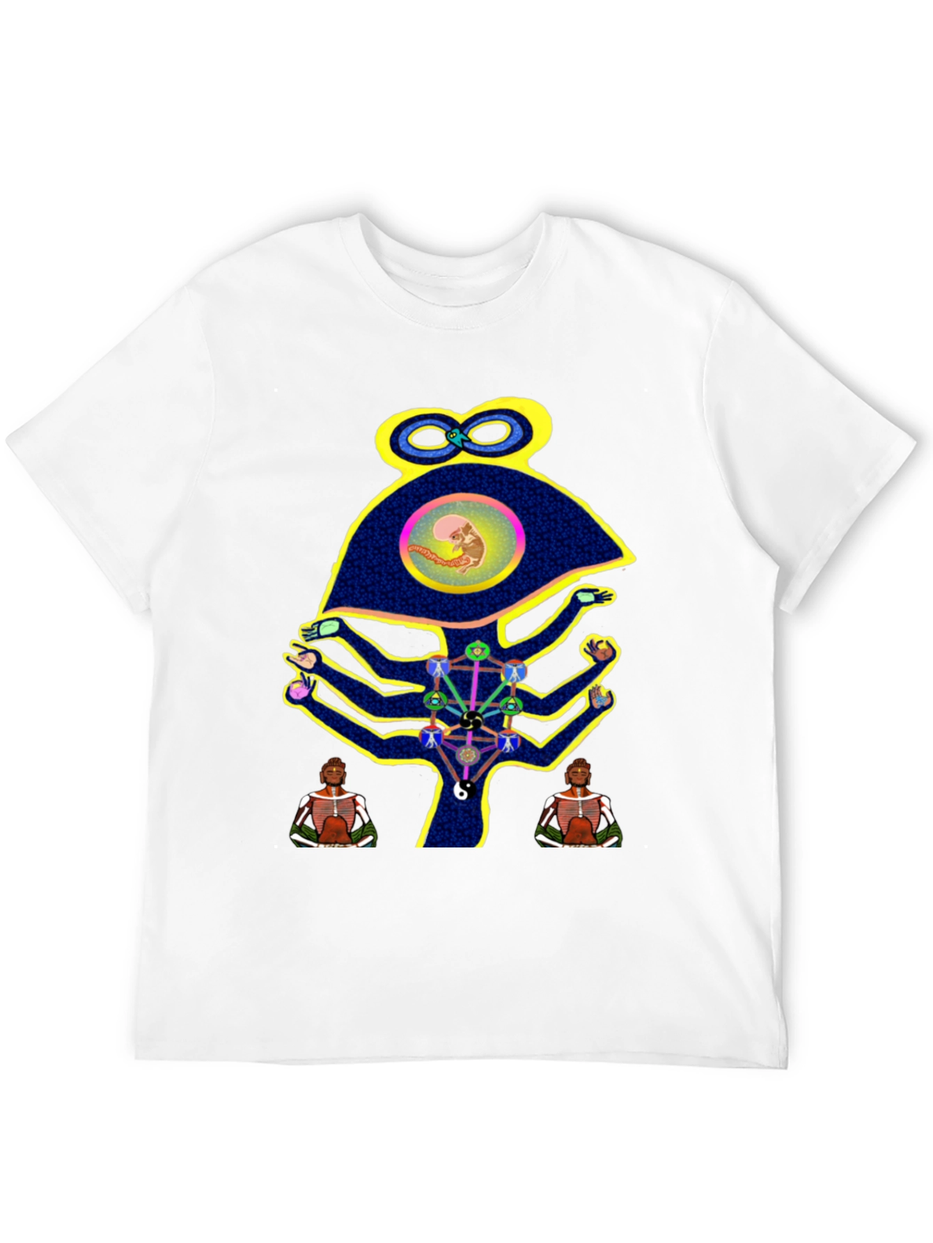 Unique Graphic Print Mens Black T-Shirt