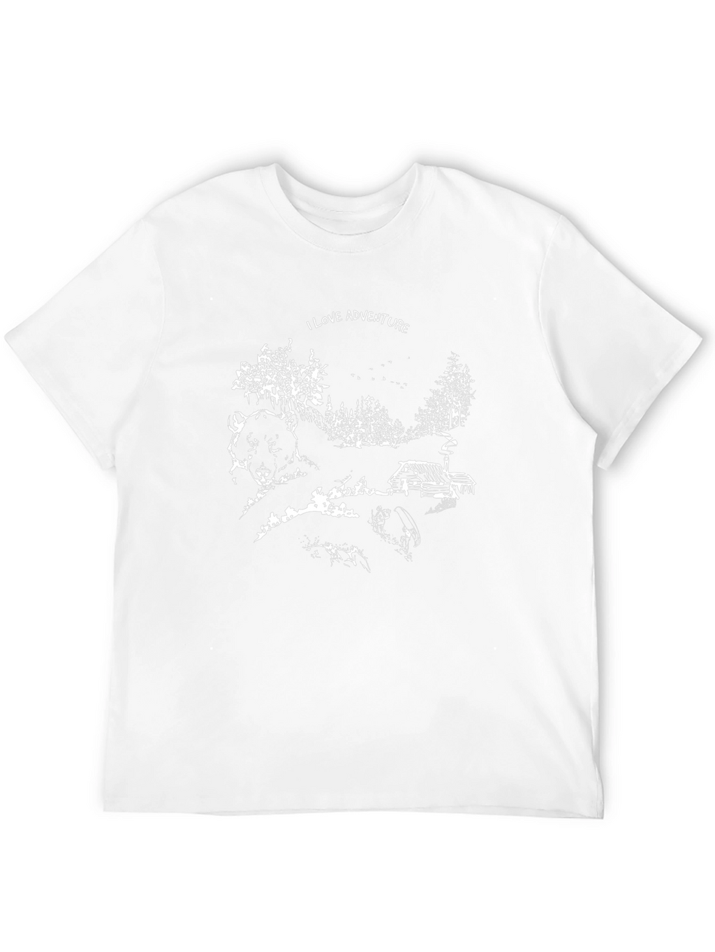 Adventure Graphic Tee - Black Cotton T-Shirt