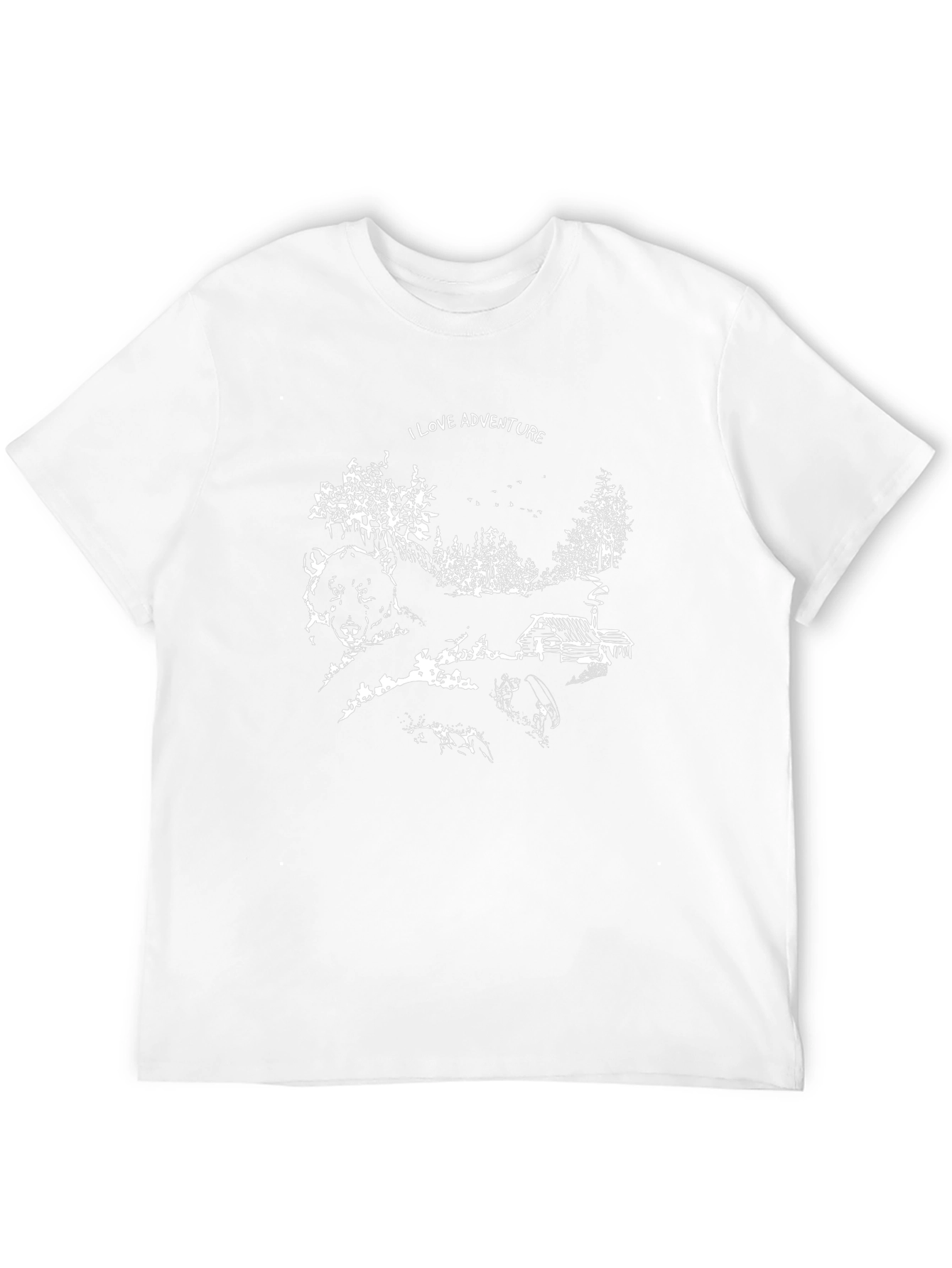 Adventure Graphic Tee - Black Cotton T-Shirt