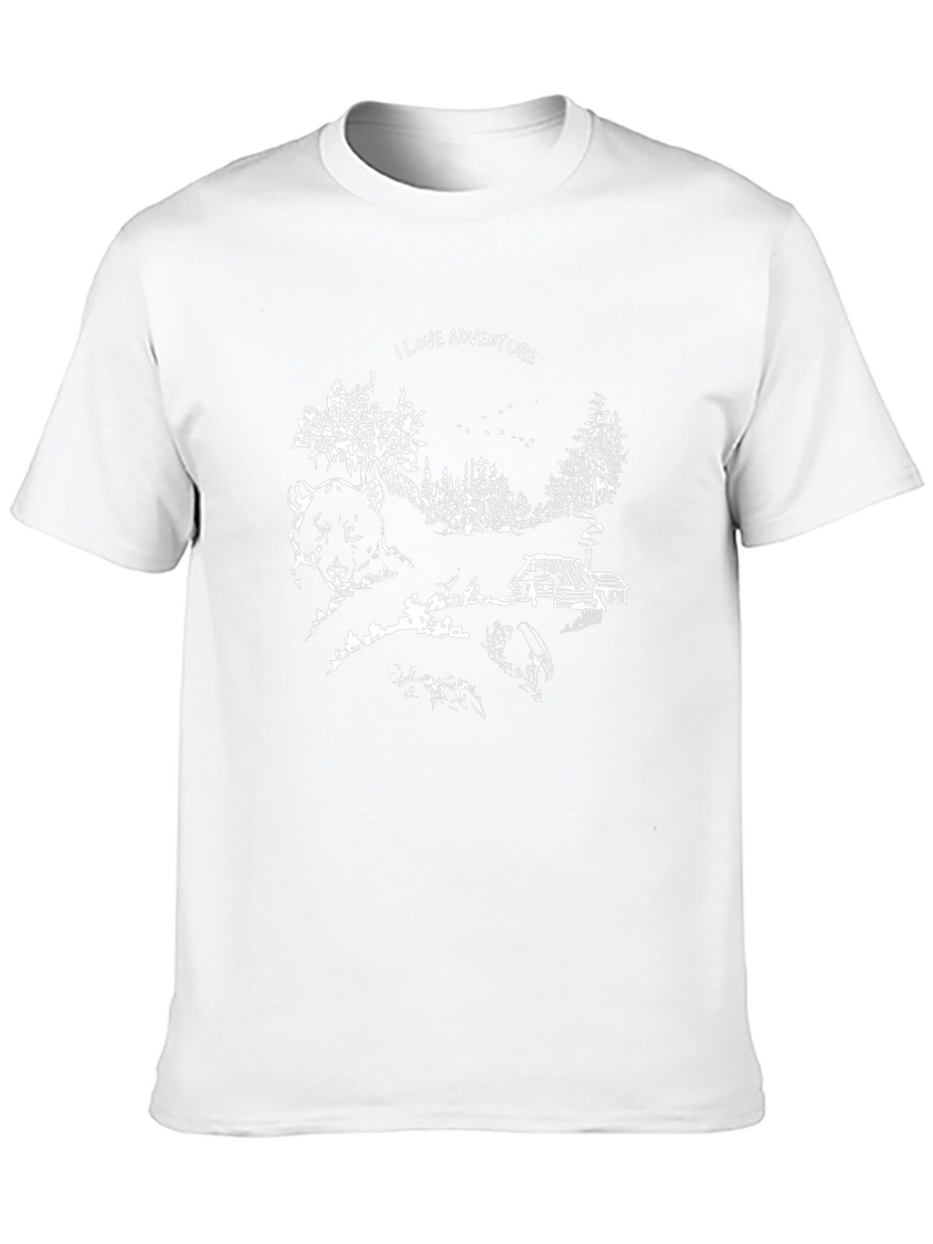 Adventure Graphic Tee - Black Cotton T-Shirt