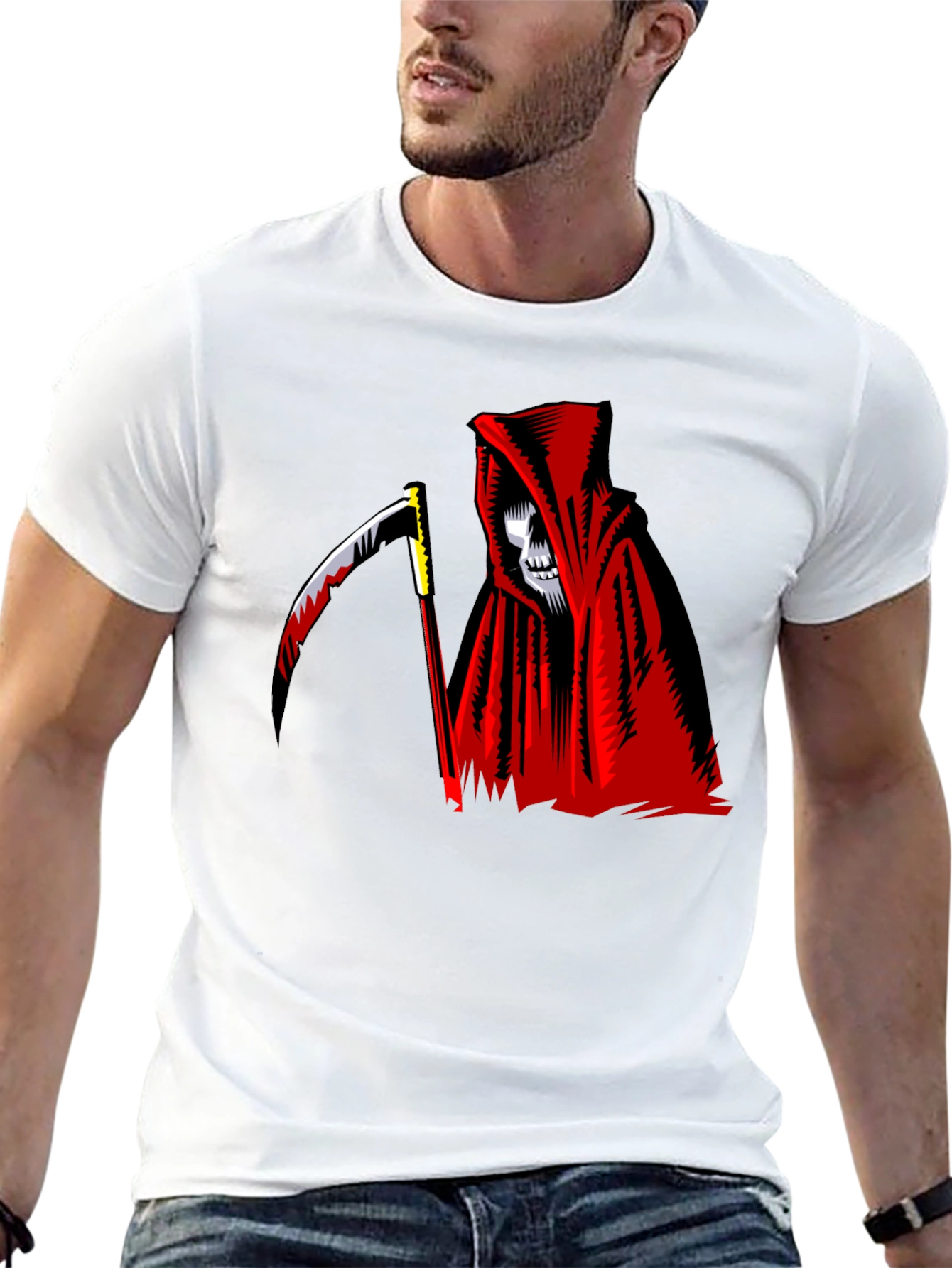 Grim Reaper Graphic Black T-Shirt