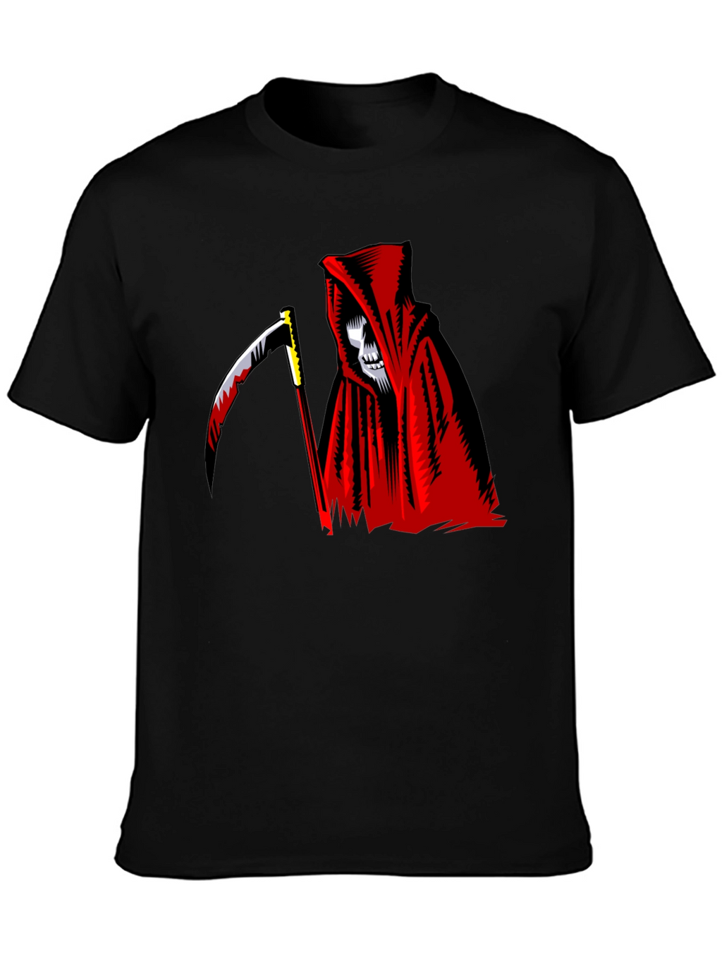 Grim Reaper Graphic Black T-Shirt