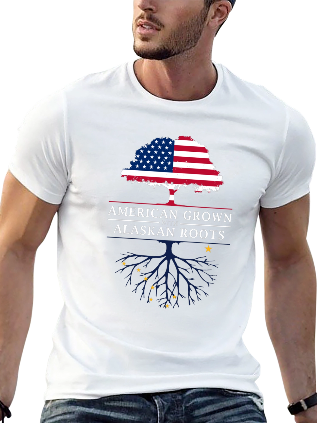 American Grown with Alaskan Roots T-Shirt