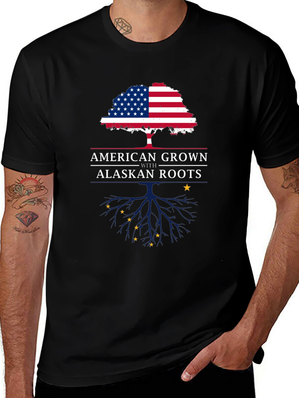 American Grown with Alaskan Roots T-Shirt