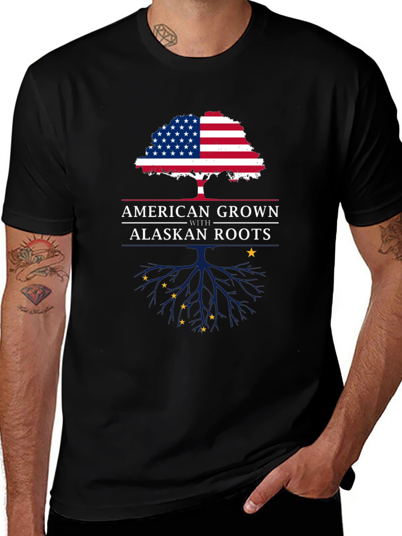 American Grown with Alaskan Roots T-Shirt