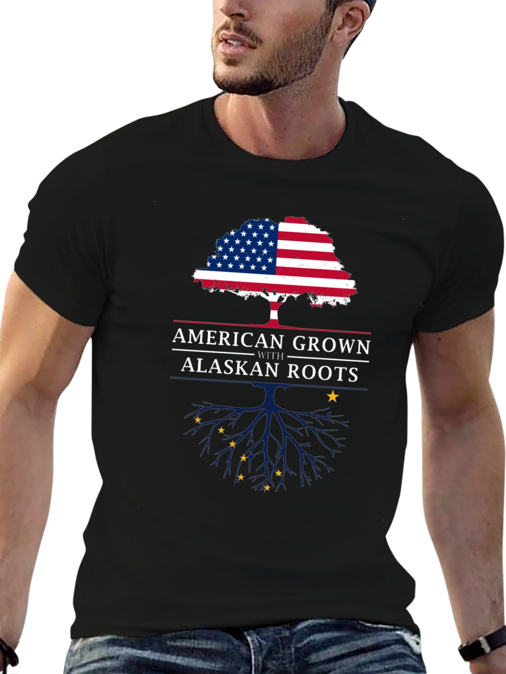 American Grown with Alaskan Roots T-Shirt
