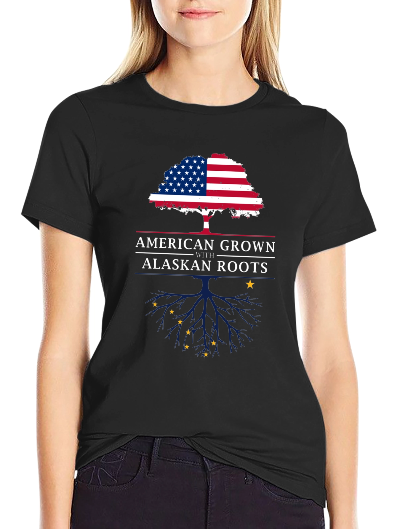 American Grown with Alaskan Roots T-Shirt