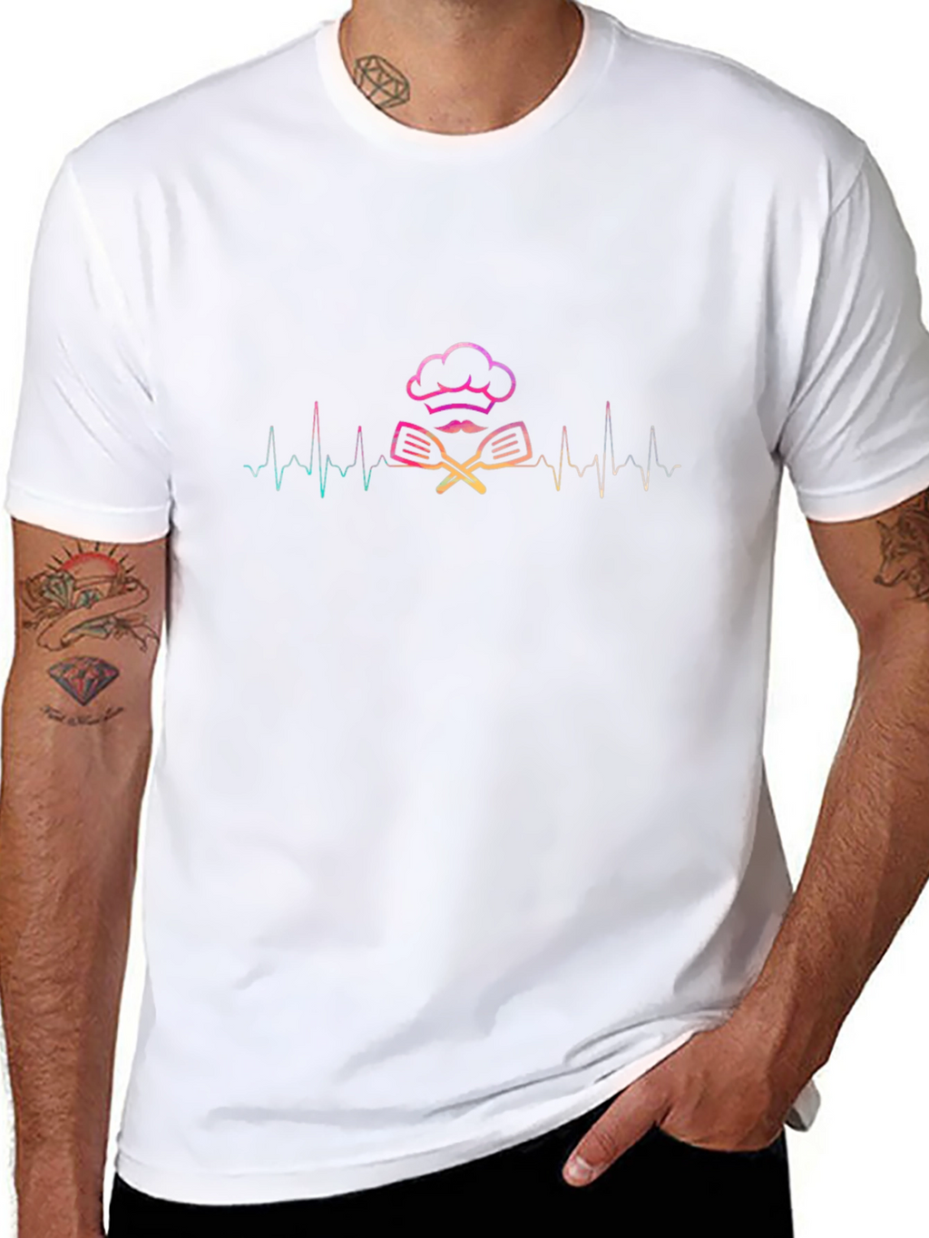 Chefs Heartbeat Tee - Culinary Pride