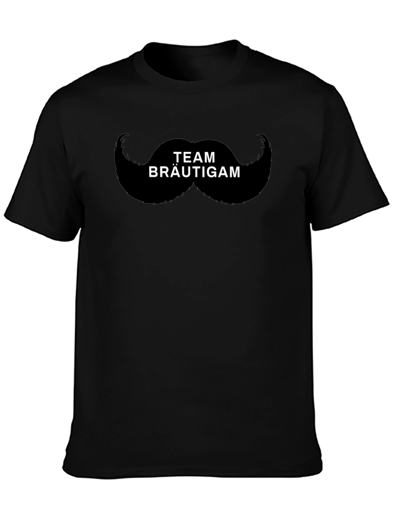 Team Bräutigam Mustache Graphic T-Shirt