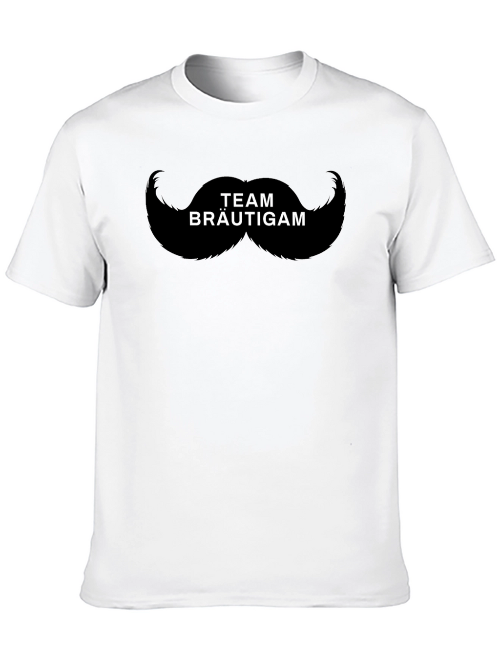 Team Bräutigam Mustache Graphic T-Shirt
