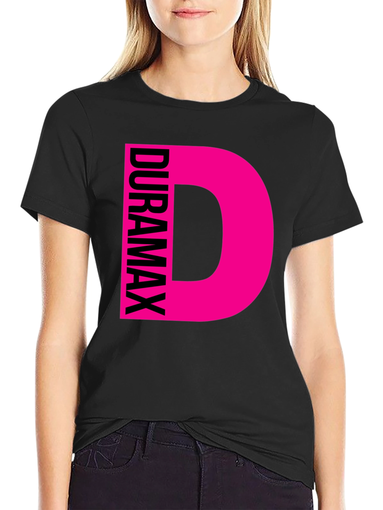 Duramax Pink Graphic Tee - Black