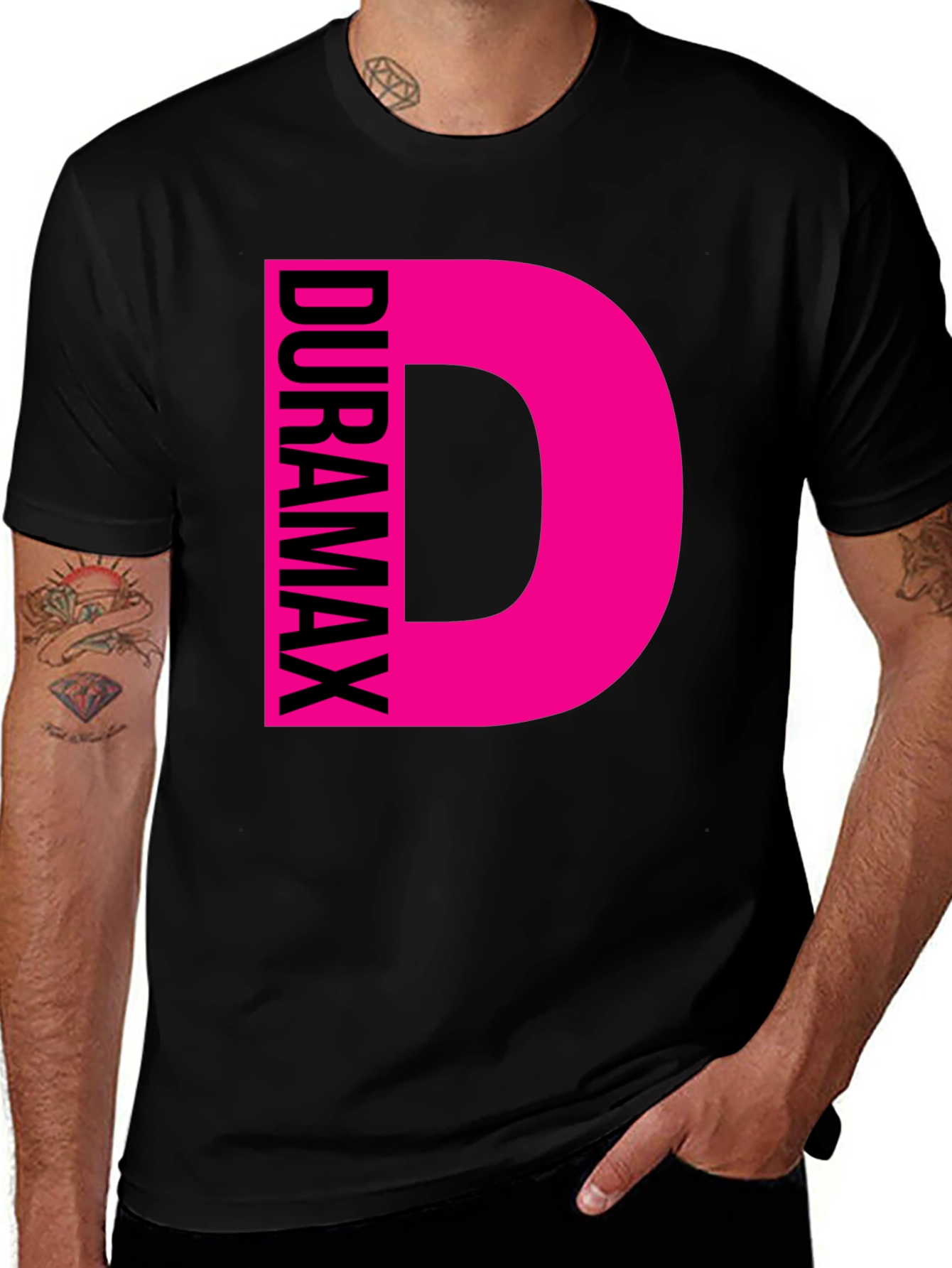 Duramax Pink Graphic Tee - Black
