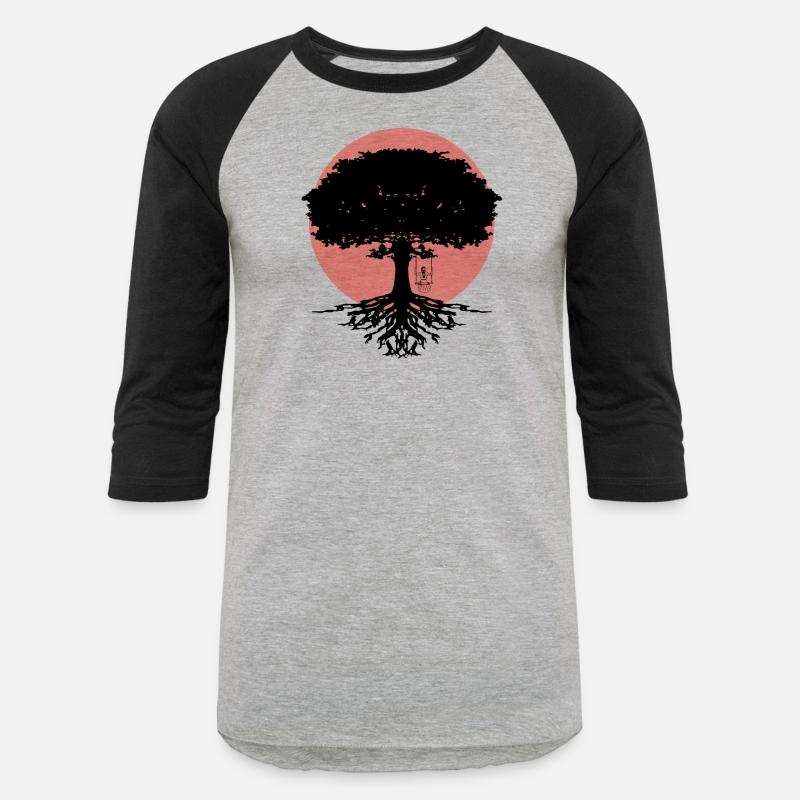 Girl swinging on a tree