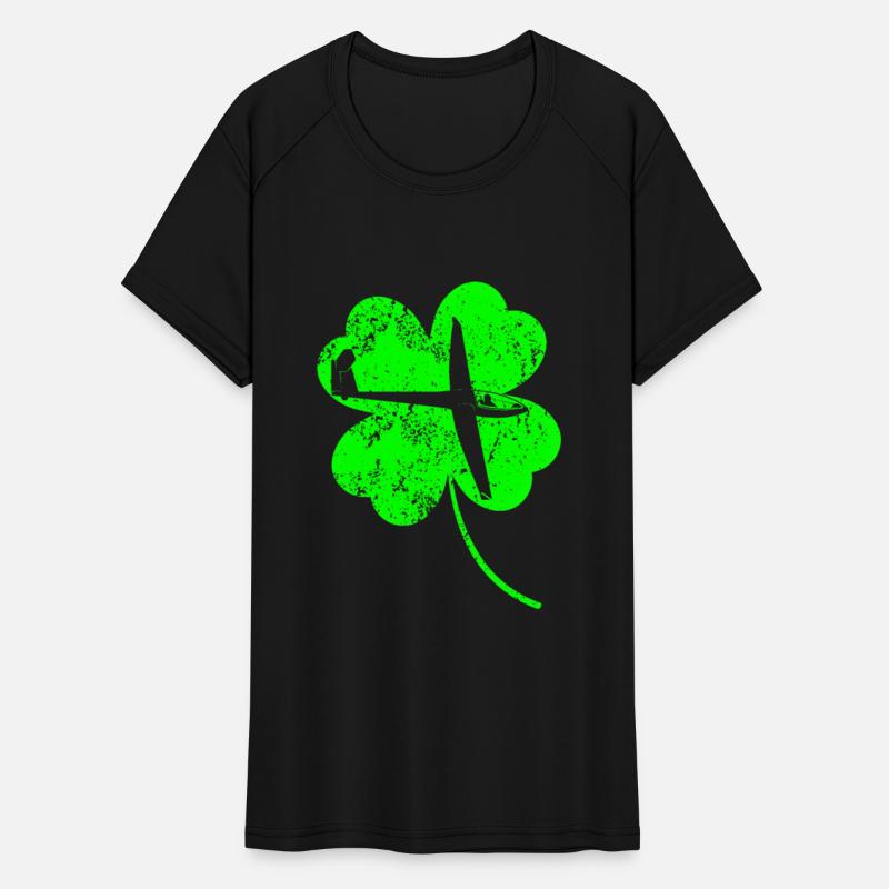 Gliding St. Patrick's day shamrock