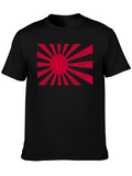 Rising Sun Graphic Tee - Black Cotton Comfort