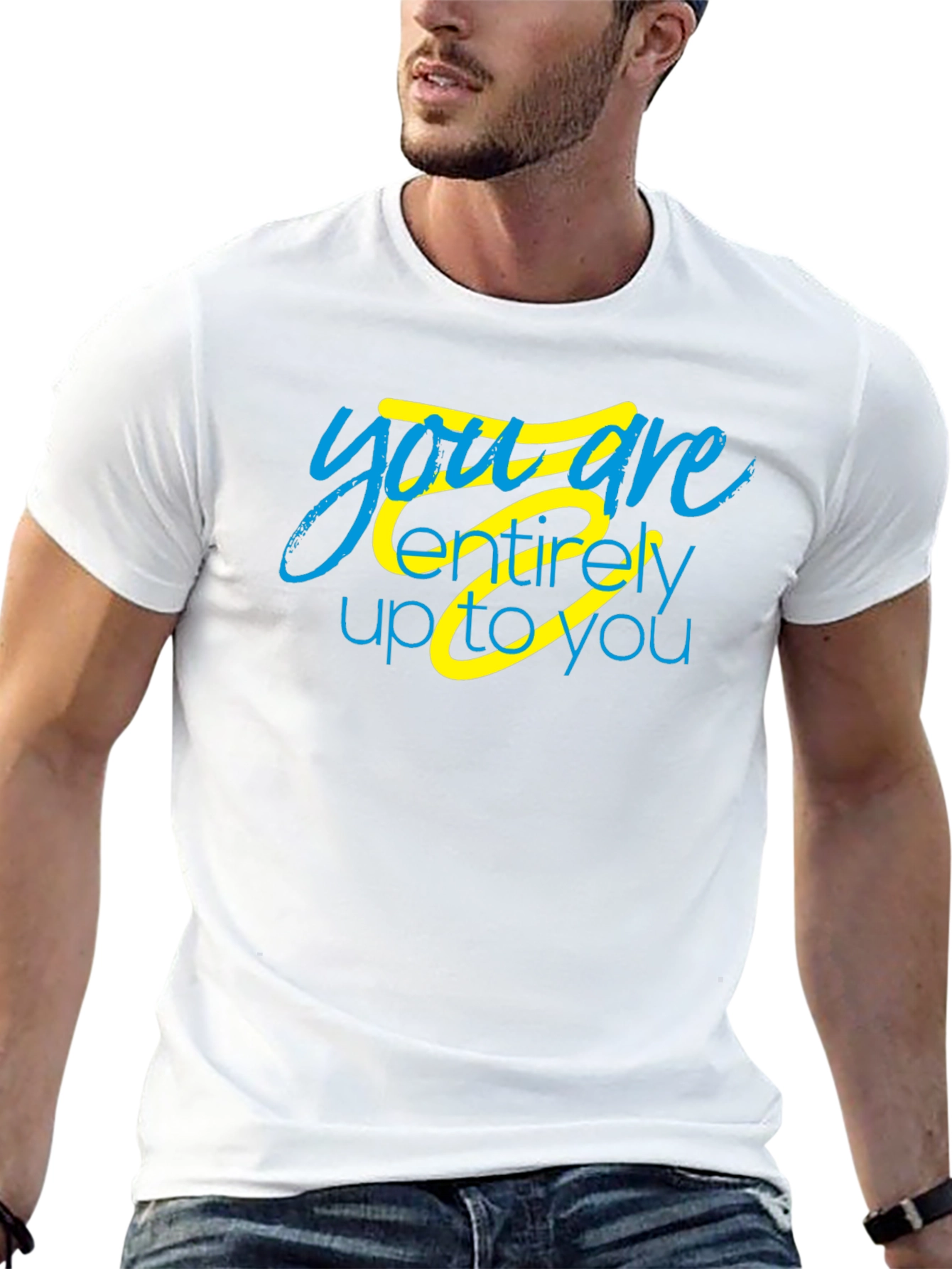 Inspirational You Are Up To You Black T-Shirt
