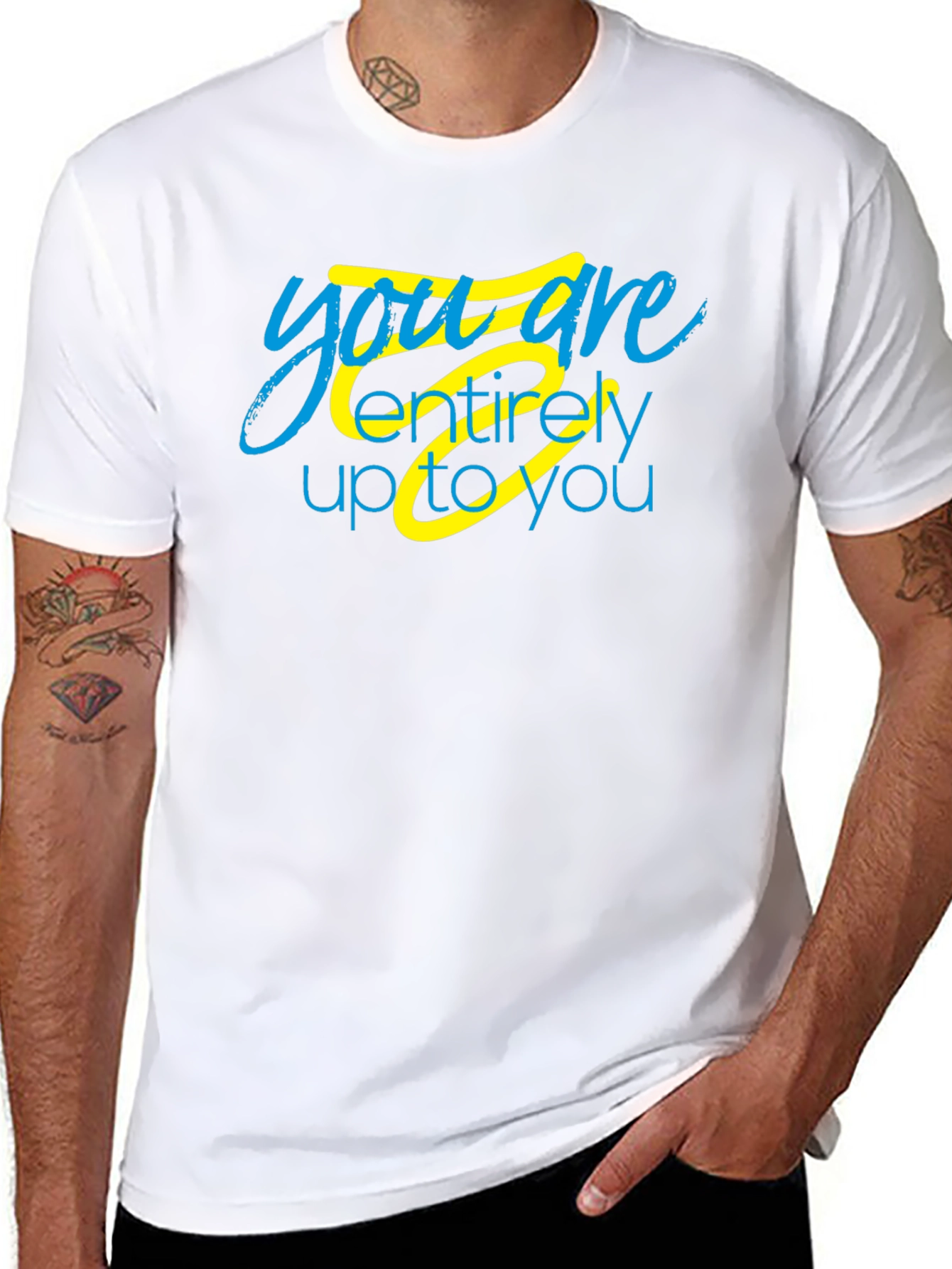 Inspirational You Are Up To You Black T-Shirt