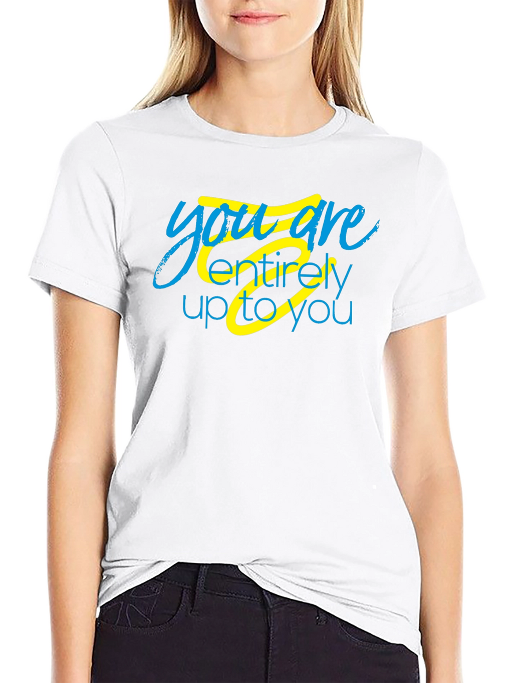 Inspirational You Are Up To You Black T-Shirt