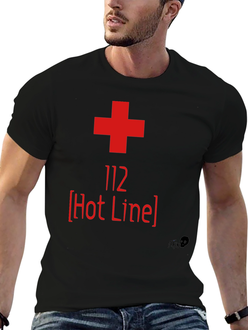 112 Hot Line Graphic Tee - Emergency Services Shirt