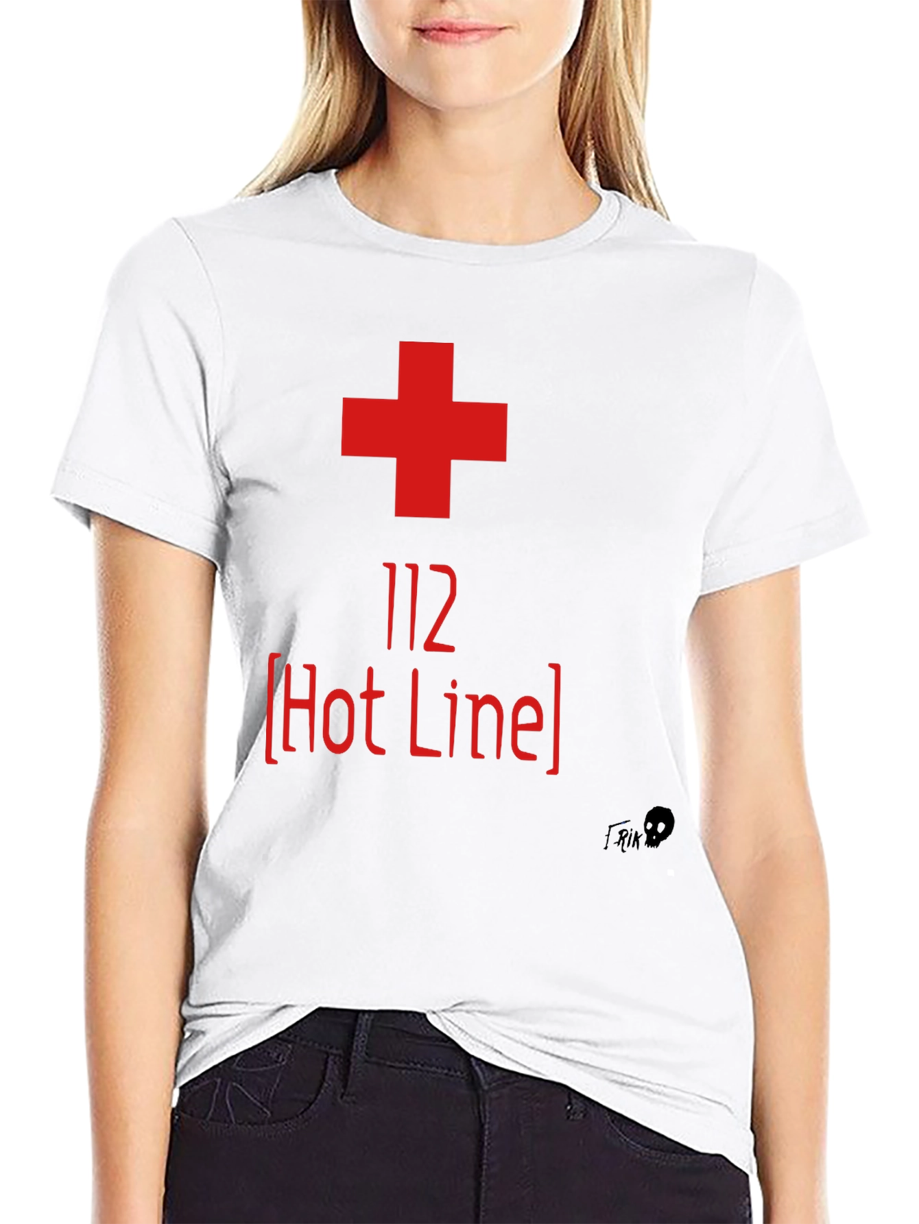 112 Hot Line Graphic Tee - Emergency Services Shirt