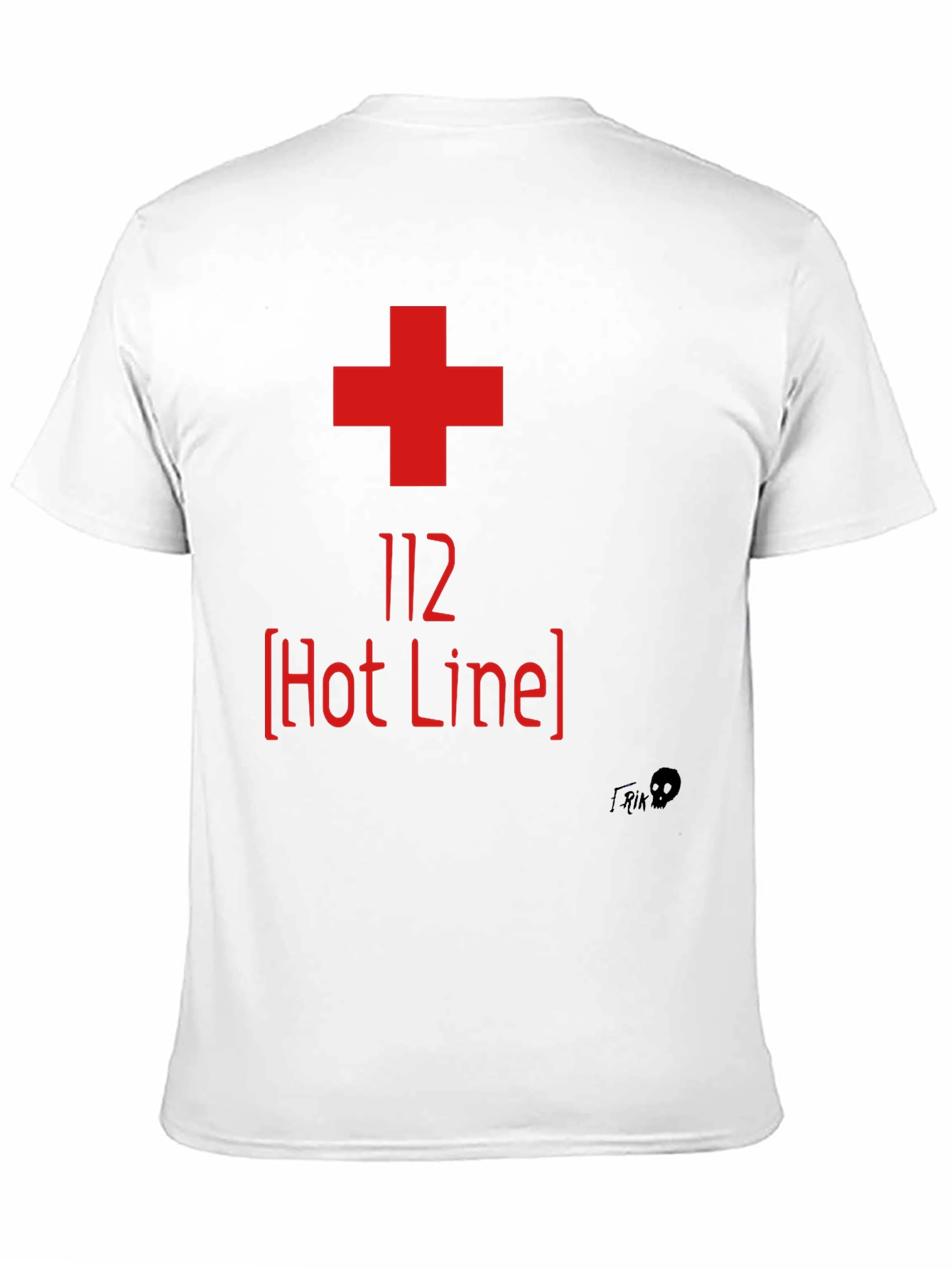 112 Hot Line Graphic Tee - Emergency Services Shirt