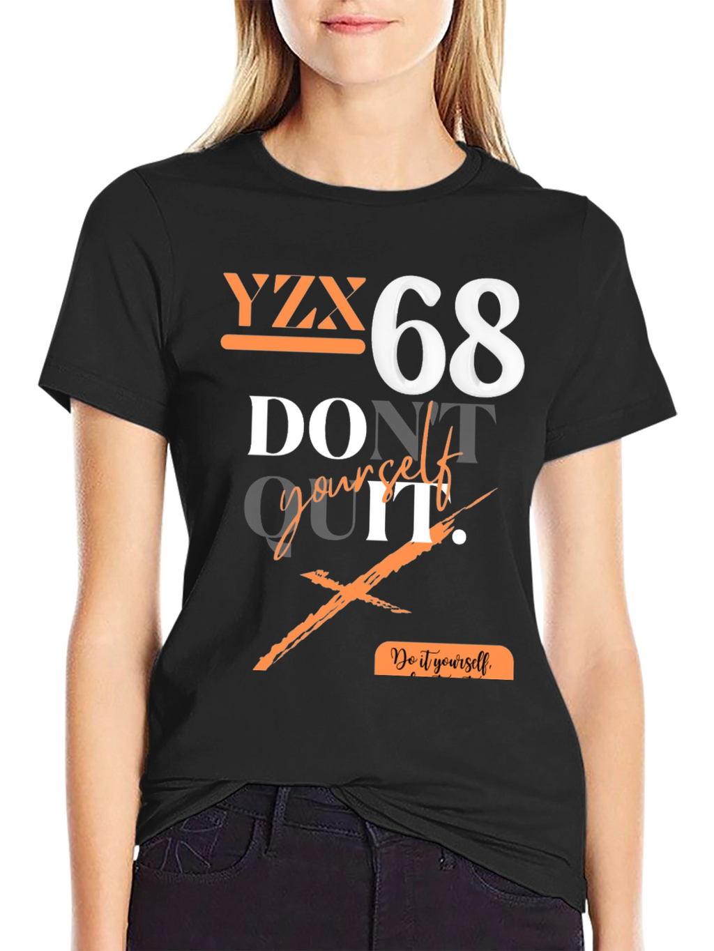 YZX 68 Graphic Print T-Shirt - Do It Yourself