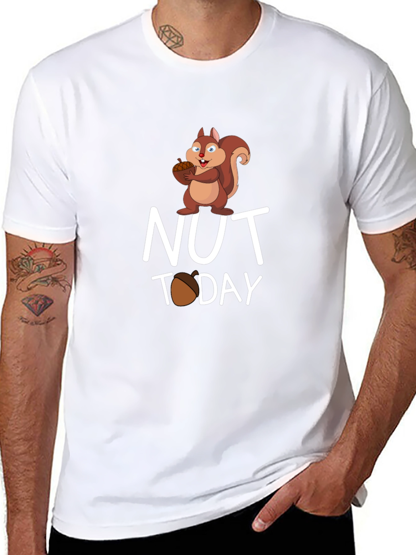 Nut Today Squirrel Graphic T-Shirt