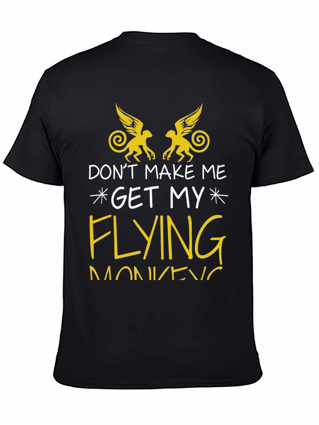 Flying Monkey Graphic Tee - Funny Novelty T-Shirt