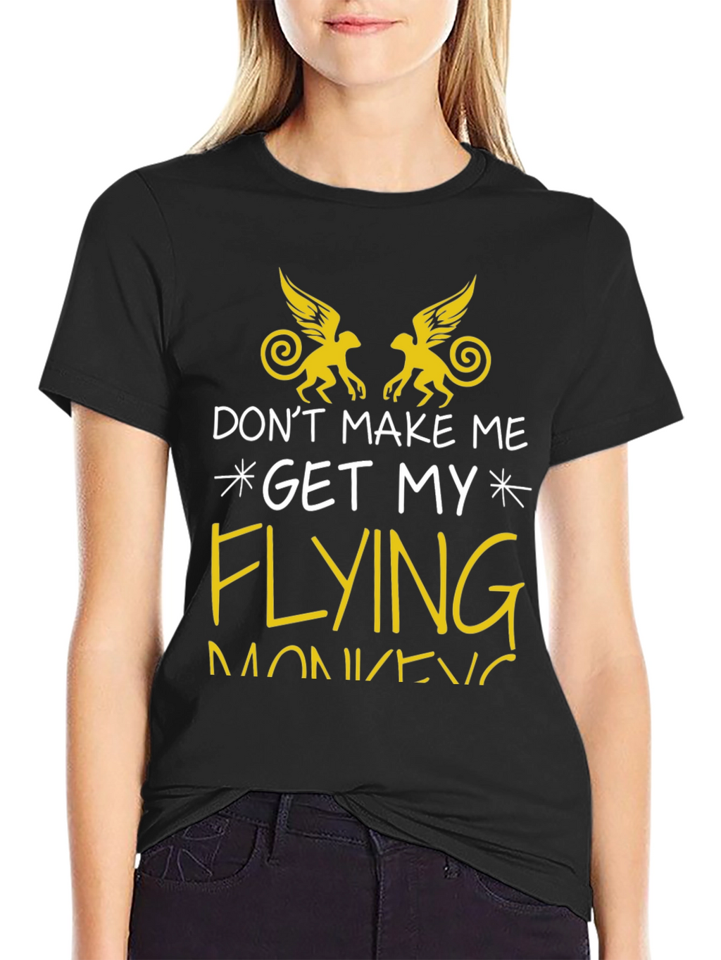 Flying Monkey Graphic Tee - Funny Novelty T-Shirt
