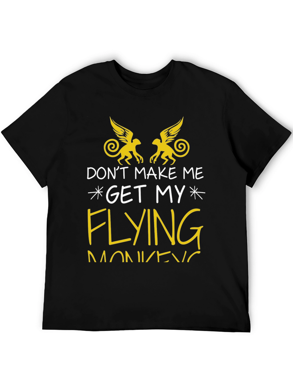 Flying Monkey Graphic Tee - Funny Novelty T-Shirt
