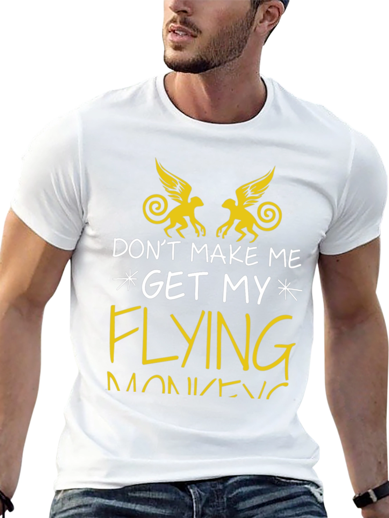 Flying Monkey Graphic Tee - Funny Novelty T-Shirt