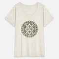 Gungnir Symbol with Elder Futhark Stone Distressed