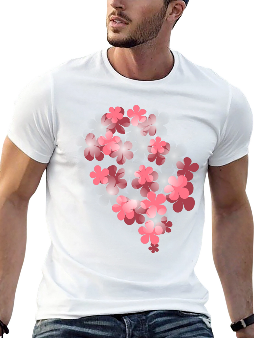 Floral Bloom Graphic T-Shirt - Black