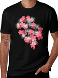 Floral Bloom Graphic T-Shirt - Black