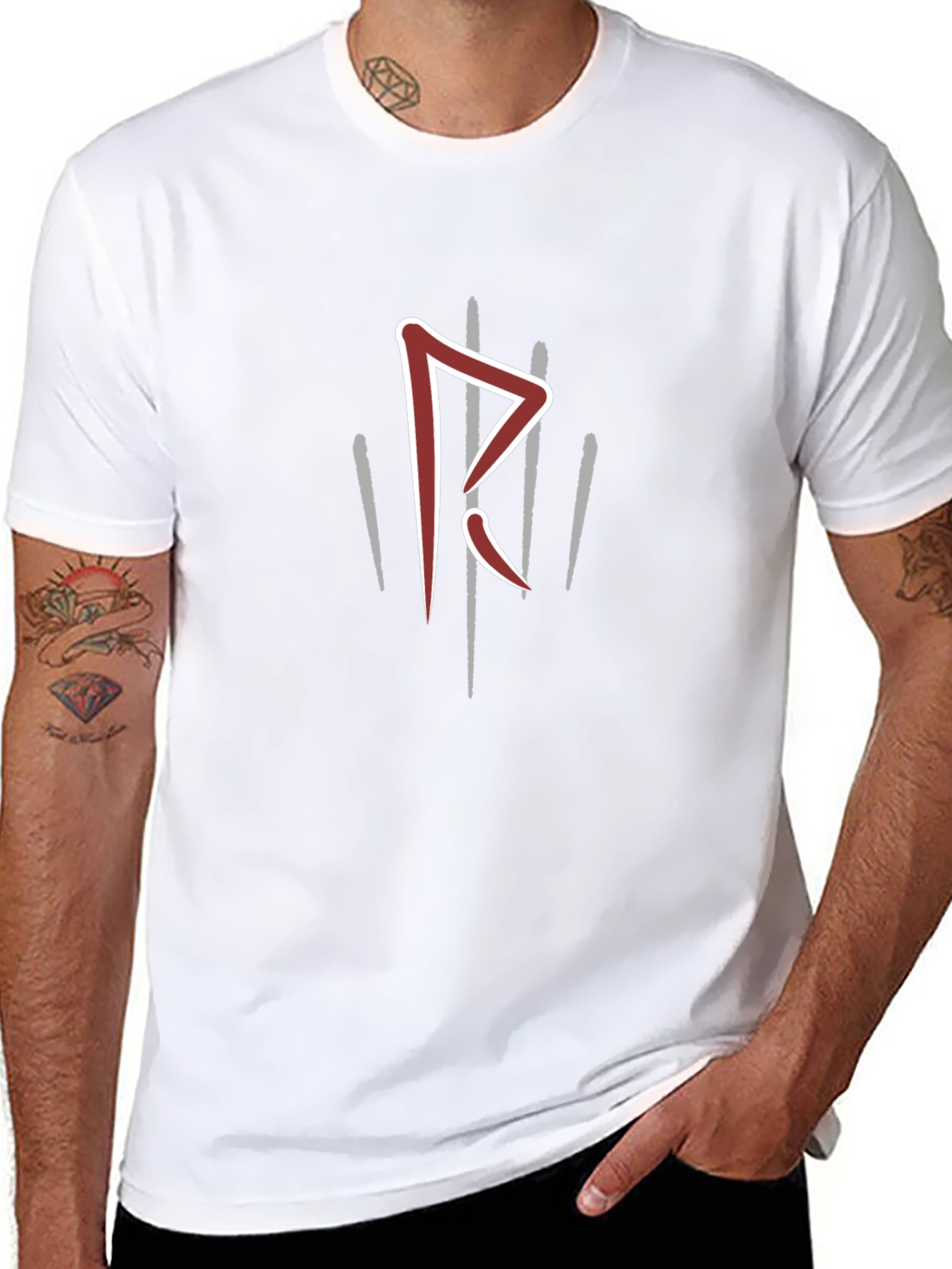Rune Graphic Black T-Shirt
